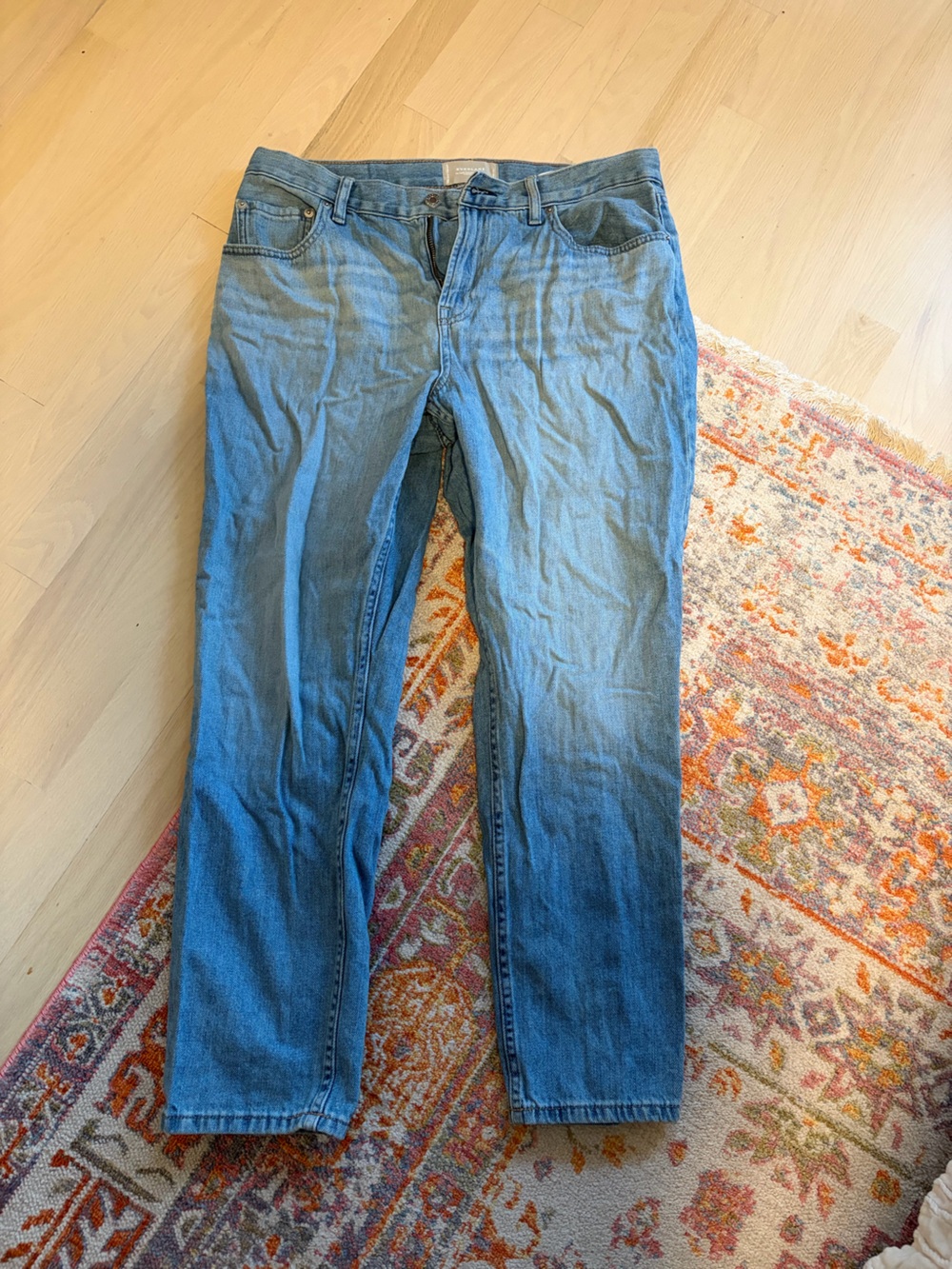 Everlane Straight-Leg Women's Jeans in Blue Denim